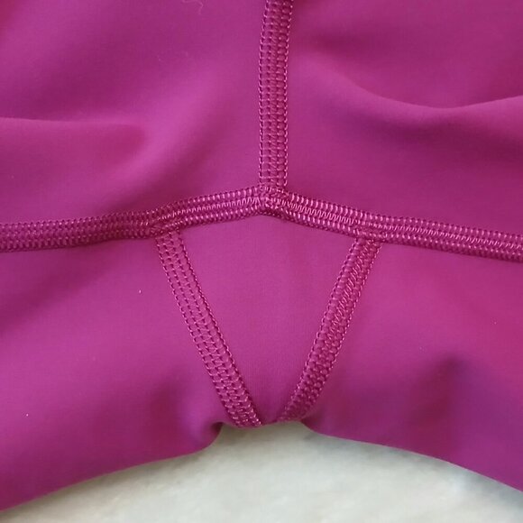Lululemon Wunder Train High Rise Short 6" Magenta Purple Size 12 - Picture 4 of 8